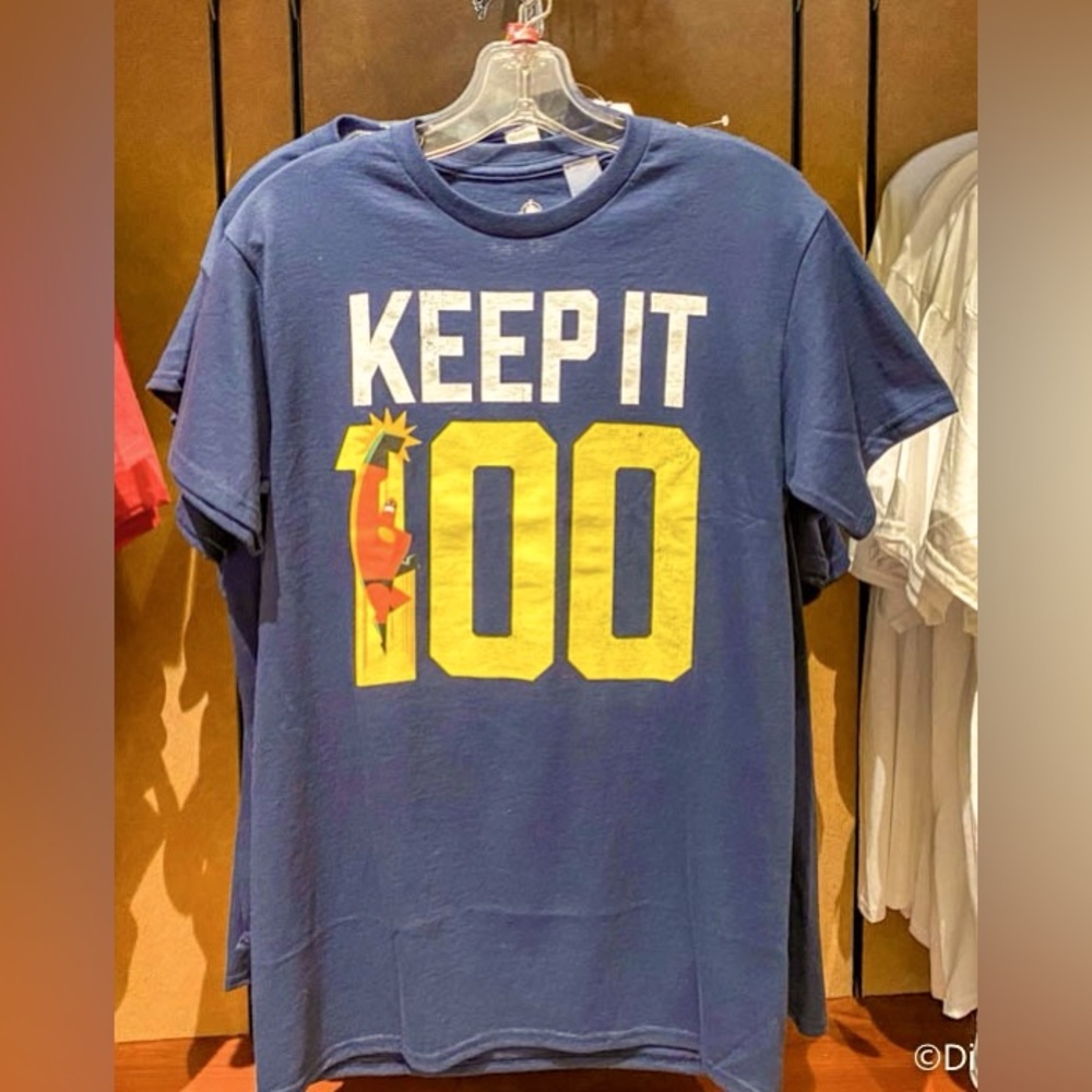 NWT Disney Pixar  Mr Incredible “keeping it 100” navy blue t-shirt size XXL